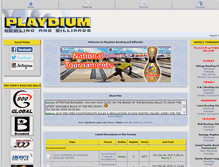 Tablet Screenshot of playdiumbowling.com